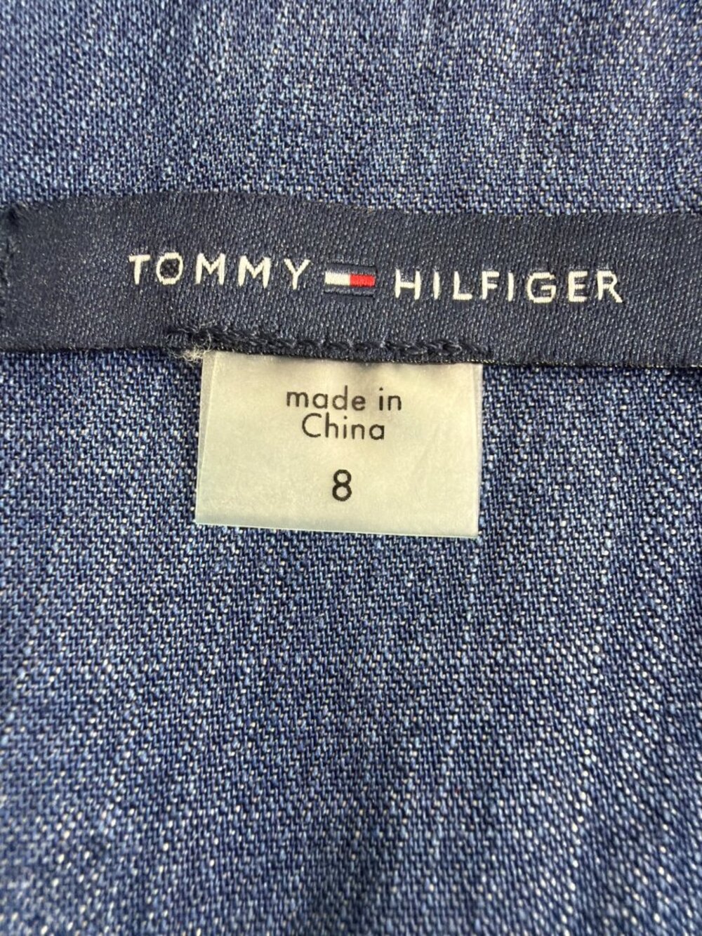 Tommy Hilfiger Denim Shirt Dress Button Front Lyocell Size 8 (NWOT) - Picture 9 of 16